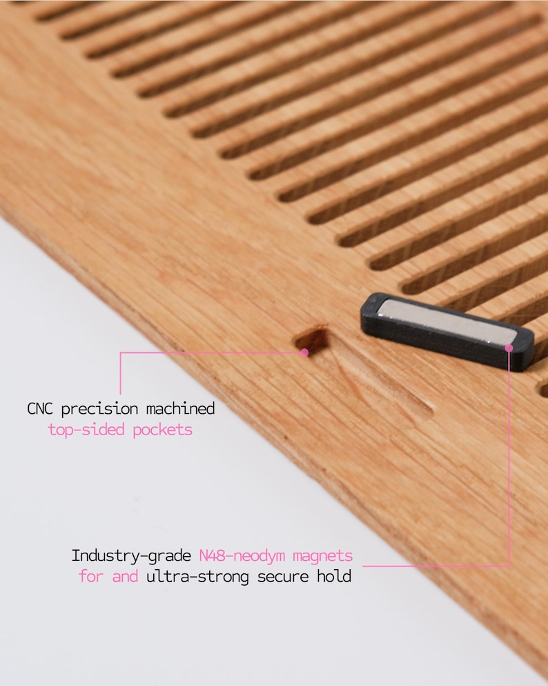THE PROTECTOR 2.0 - La Marzocco Linea Mini R/Mini/Micraカップトレイ用CNC無垢材カップトレイカバー - オークウォールナット仕上げ 画像 3