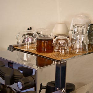 THE PROTECTOR 2.0 - La Marzocco Linea Mini R/Mini/Micraカップトレイ用CNC無垢材カップトレイカバー - オークウォールナット仕上げ 画像 12