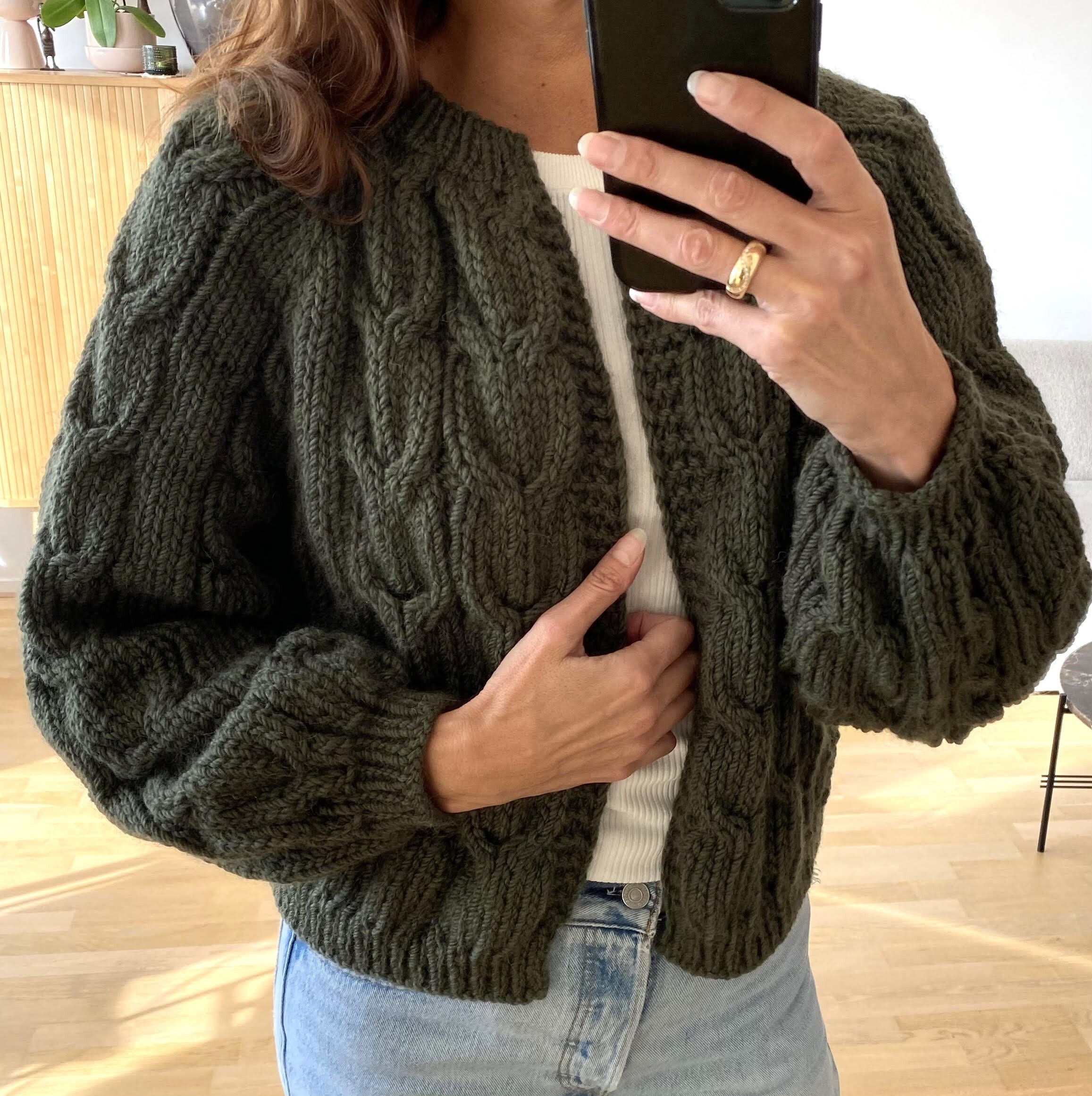 Vest Luxe Grofgebreid Ecru  Yucicoco Dameskleding