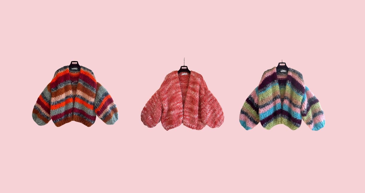 新品rosy monster bouquet bicolor knit 新品rosy monster bouquet bicolor knit