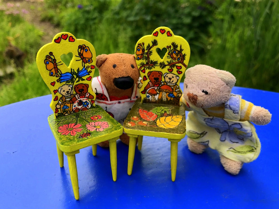 Bärchen's Mini Chairs Miniature Furniture Handpainted in Etsy