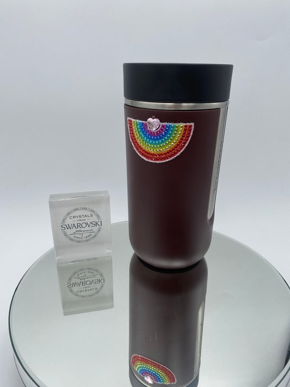 Nespresso Thermos Travel Mug, Decorated With Rainbow Swarovski