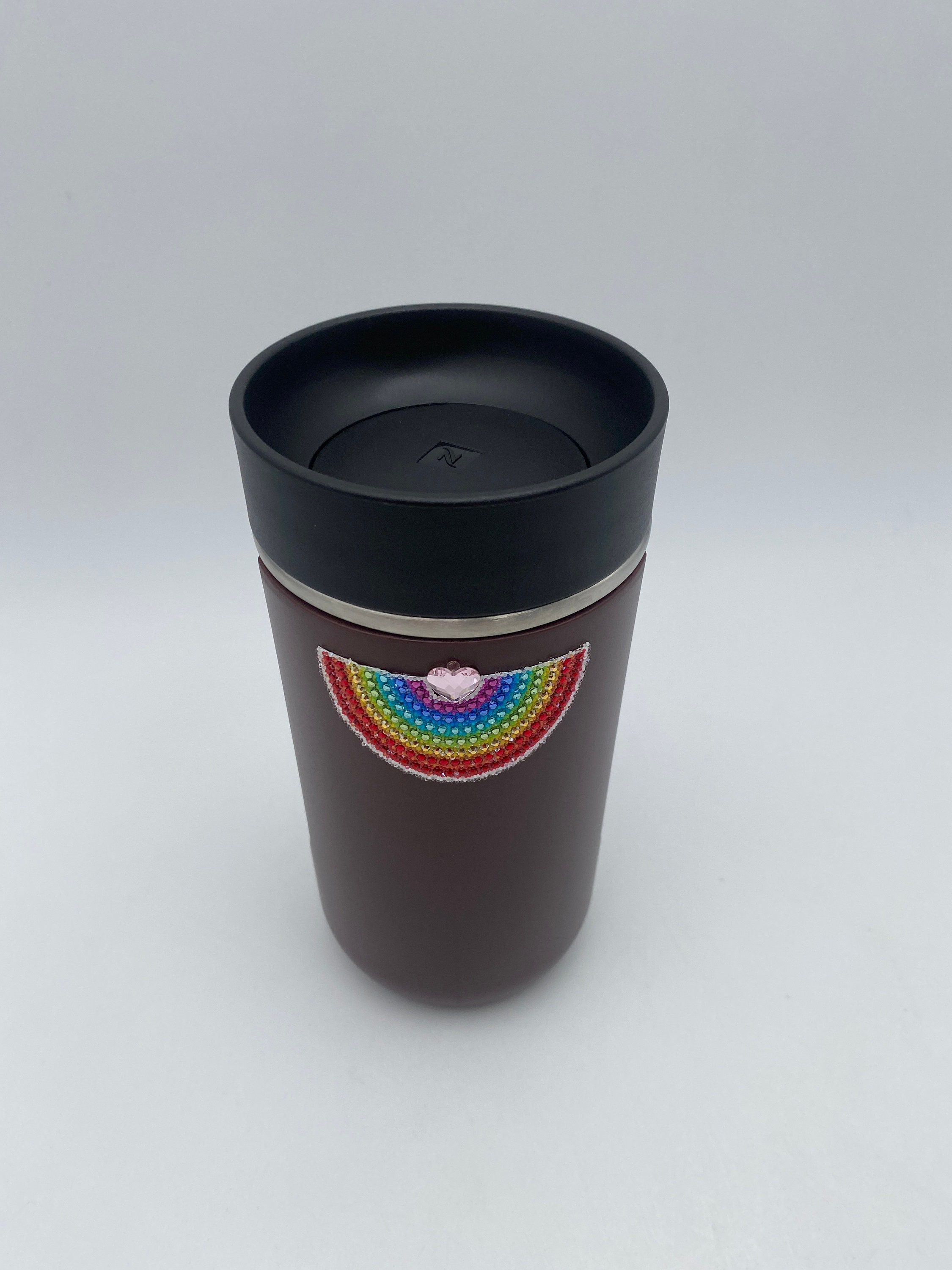 Nespresso Thermos Travel Mug, Decorated With Rainbow Swarovski
