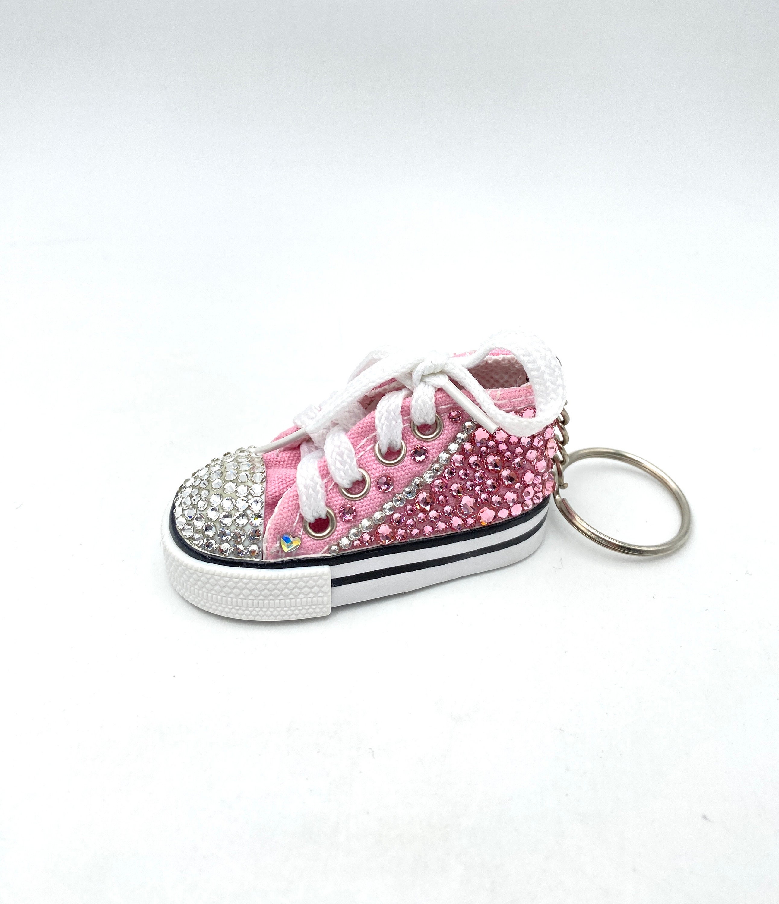 Converse Keychain With Swarovski Crystals Converse Keychain With Swarovski Decoration for Bags Keychain With Swarovski Cool Keychain Converse Etsy