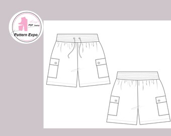 Towel Beach Shorts/towel Shorts Smocking Waist Band/ Beach