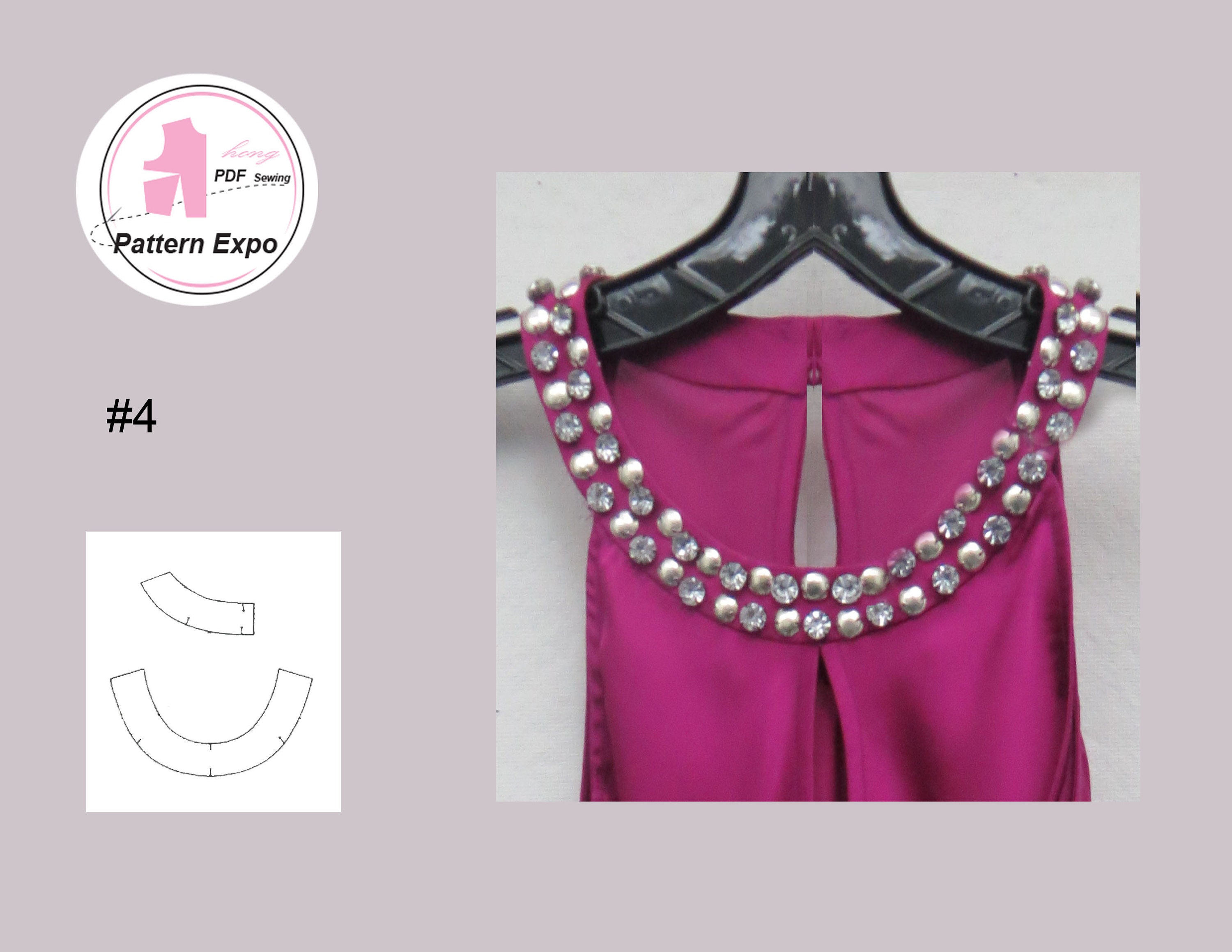 Neckline /collar/pdf Patterns/design Your Own Neckline Beaded/jewelry ...
