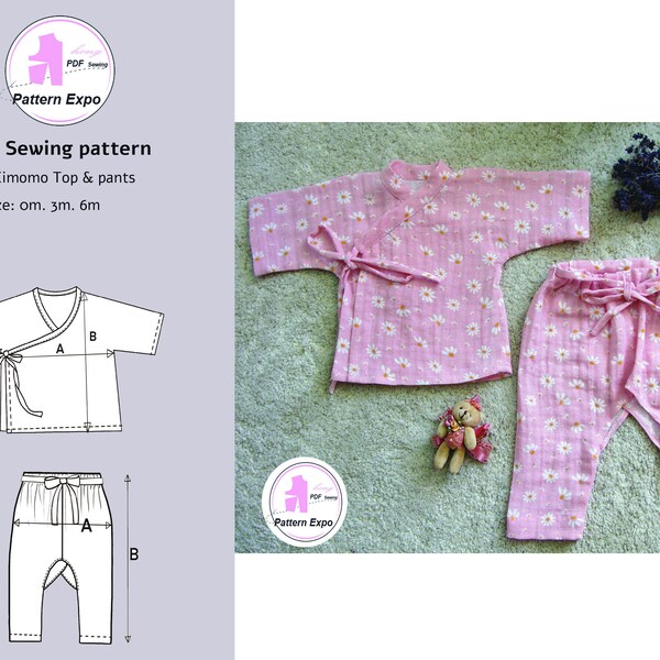 Baby Kimono Sewing Pattern - Etsy