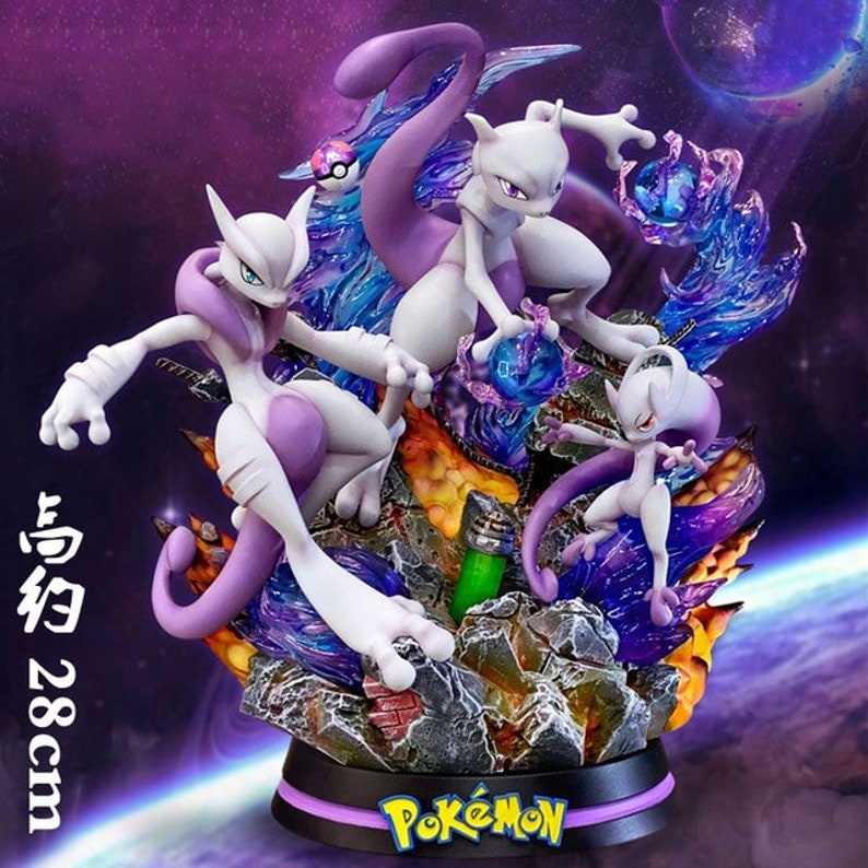 Pokemon Evolution Statues Etsy