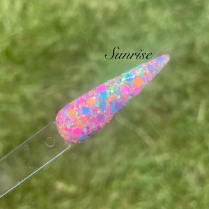 Sunrise - Dip Pulver, Dip Pulver für Nägel, Nagel Dip, Dip Nagel Pulver, Acryl, Nägel, Nagel, Dip Pulver, Dip