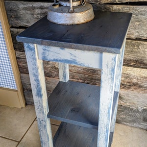 Custom Made to Order, Reclaimed Barnwood, Rustic Farmhouse, modern farmhouse, Night Stand/ End Table/Console Table/Plant Stand/Nightstand