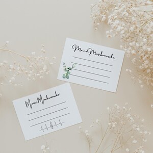 Mariage de carte de voeux de musique, souhaits de DJ comme jeu de mariage pour les invités, cartes de jeu Lets Dance Party et panneau d'information, carte de musique simple