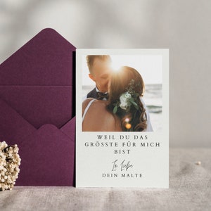 Liebesbrief mit Foto zum Ausdrucken - Personalisierte Liebes Karte zum Jahrestag - Individuelle Geschenk Idee für sie & ihn - Canva Vorlage