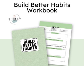 Build Better Habits Workbook, Self Development Tool, Goal Setting, Habit Tracker, Personal Growth, Habit Workbook, Self-Help Tools