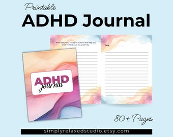 ADHD-dagboek voor vrouwen, ondersteuning neurodiversiteit (afdrukbare pdf)