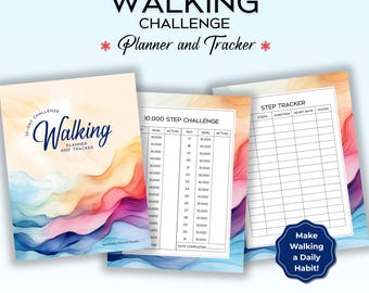 Afdrukbare planner en tracker voor 30 dagen wandelen