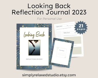 2023 Year in Review Journal, Looking Back Reflecting on 2023 Journal Printable, Self-Reflection Printable Diary, Printable Journal for 2023