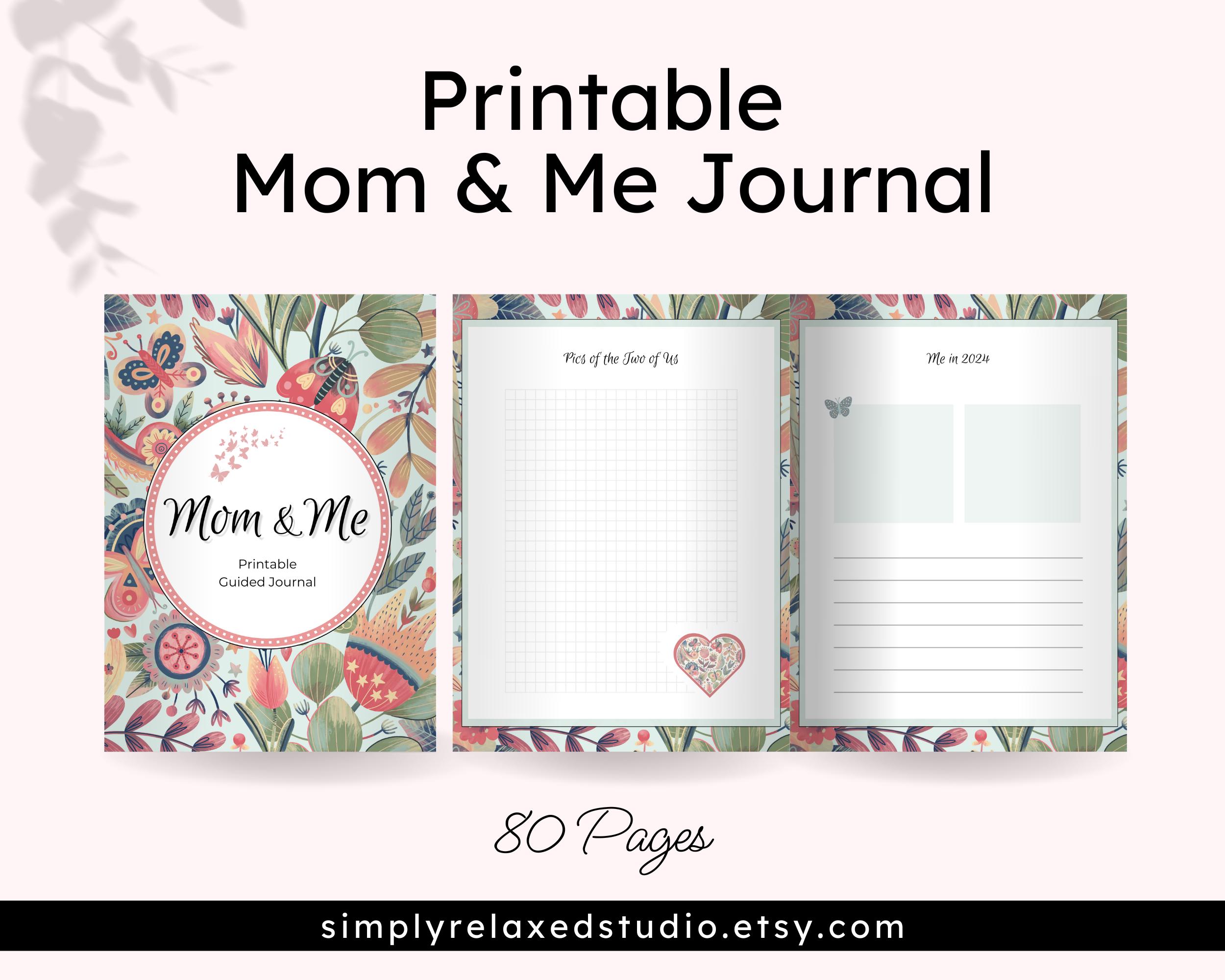 Mother Daughter Journal Printable, Mom and Adult Daughter Guided ...