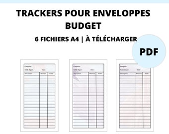 Trackers tracking for system of envelopes to be printed in French PDF