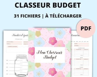 Classeur budget imprimable en français PDF A4, A5 et format Lettre américain