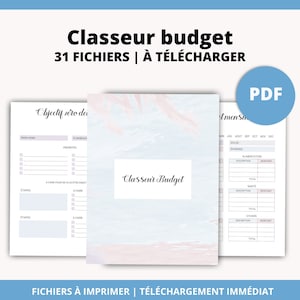 31 Sheets to print for budget binder in French PDF A4 A5 and Letter