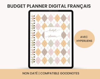 Budget Planner digital en français compatible GoodNotes, Notability etc.