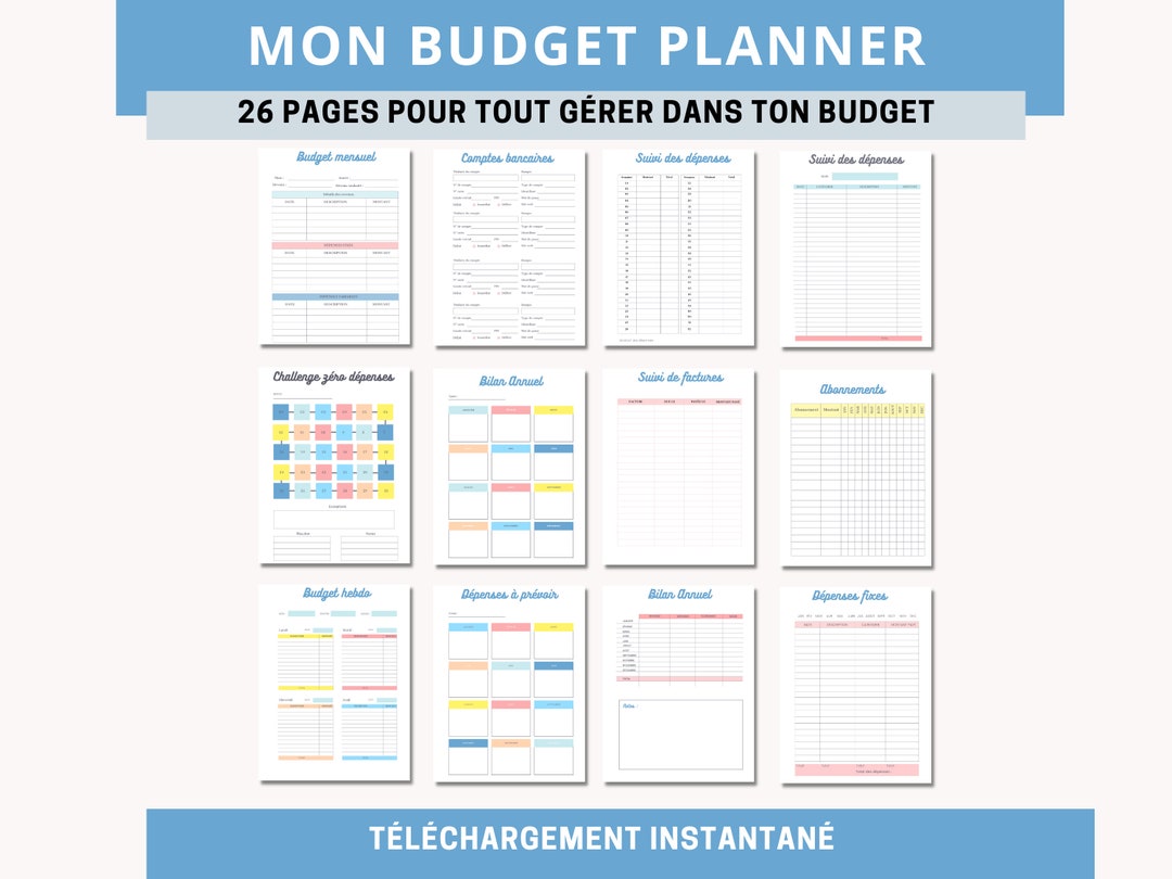 Budget Planner Fran ais Imprimable 26 Fichiers T l charger Pour G rer Budget Planner Fran ais Imprimable 26 Fichiers T l charger Pour G rer