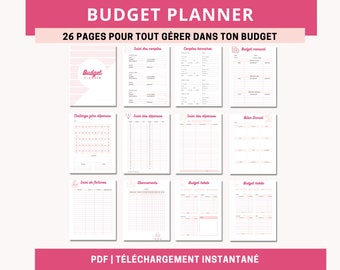 Monthly Budget Planner in French Printable PDF to Download in A4 and A5  Formats Included 