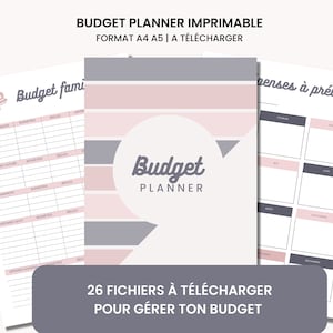 Kit d'organisation: Section Budget. / Pdf à télécharger et imprimer  illimité / Gestion du budget / Planner / -  France