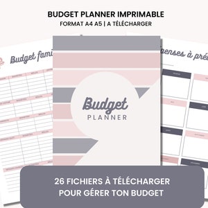 Kit d'organisation: Section Budget. / Pdf à télécharger et imprimer  illimité / Gestion du budget / Planner / -  France