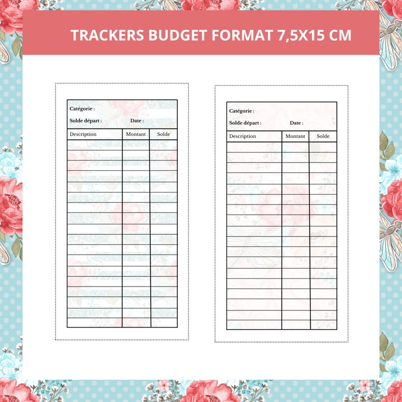 Printable French Cover Pages And Trackers For The Budget Etsy UK Printable French Cover Pages And Trackers For The Budget Etsy UK