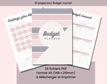 Mon Budget planner en français PDF à imprimer Format A5