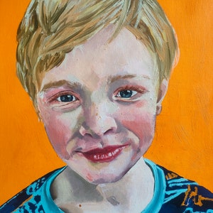 Original Personalised Portrait Commission - Oil Painting on Canvas