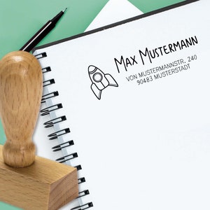 Personalized address stamp for children
