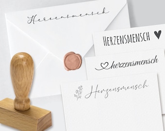 Stempel - Herzensmensch personalisierbar