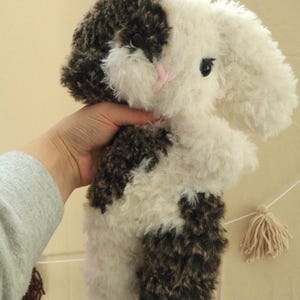 Baby Bonnie the bunny, Bonnie the bunny, crochet bunny, crochet rabbit, crochet lovey, crochet bunny lovey, handmade lovey, stuffed bunny.