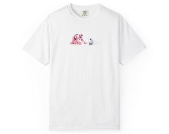 Futuristic Robot T-Shirt, Serene Sci-Fi Graphic Tee