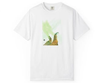 Late and Waiting Unisex Art T-Shirt, Minimalist Painting Graphic Tee