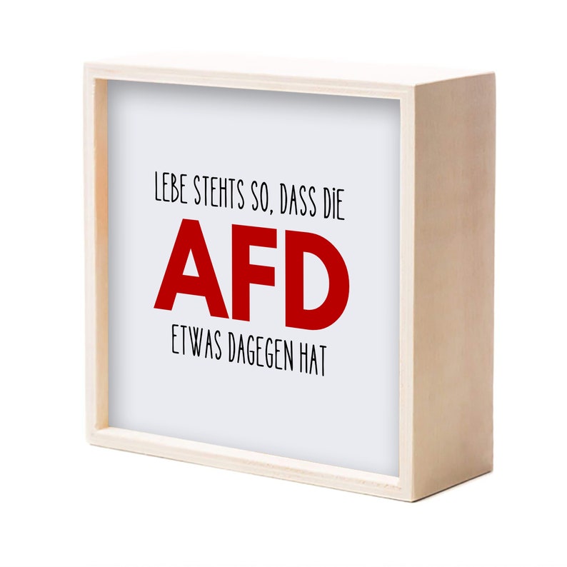 Leuchtbox mit Spruch Lebe stets so dass die AFD... Etsy.de