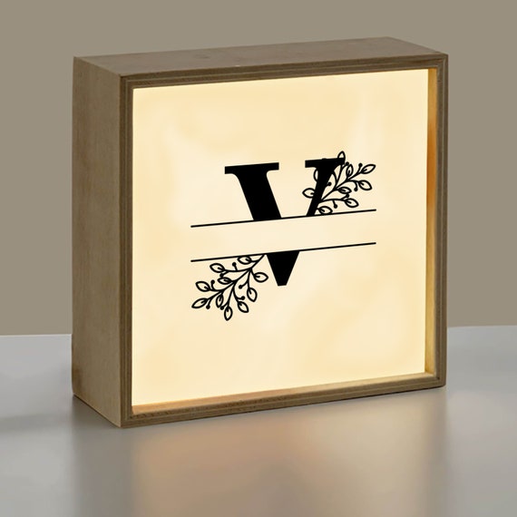 Leuchtbox mit Spruch V Leuchtrahmen mit edlem Echtglas und Etsy.de