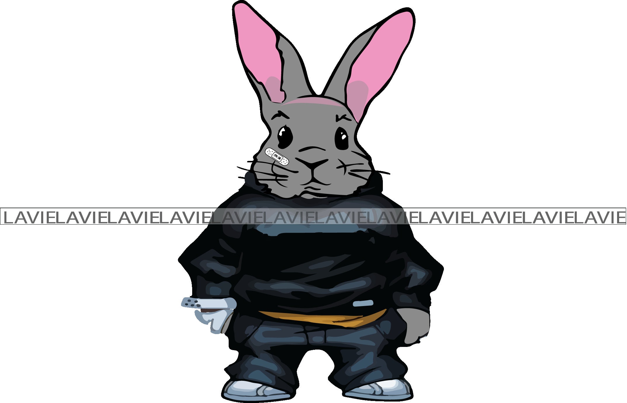 Gangster Svg Gangster Bunny Svg Bad Rabbit Svg File for Etsy