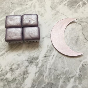SORCERY Light Purple Silver Colorshift Handmade Metallic Shimmer Watercolor