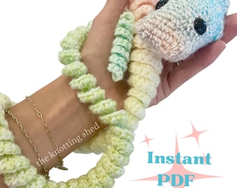Wzór na szydełko Snake Fidget - Natychmiastowe pobranie pliku PDF - TYLKO WZÓR