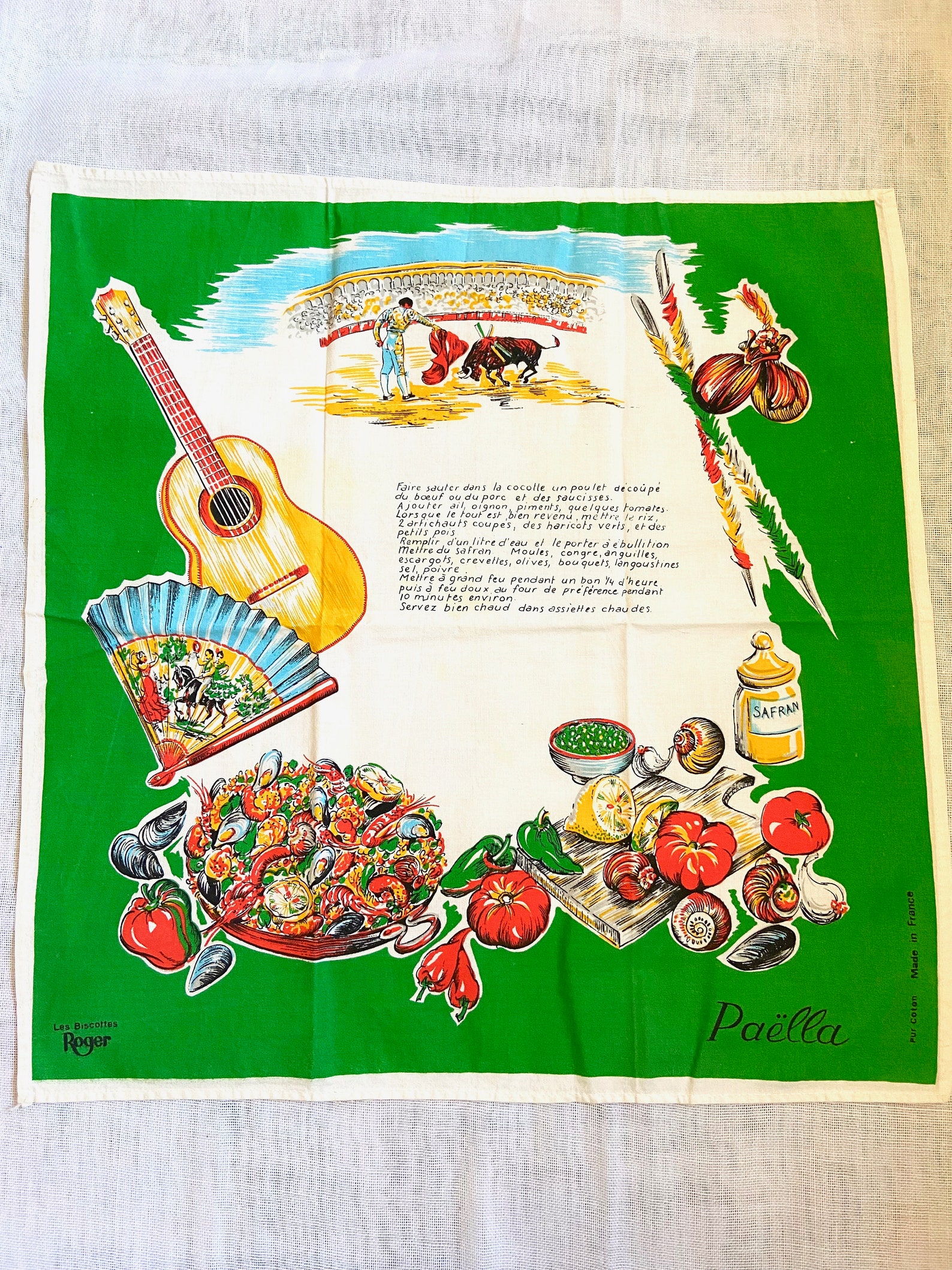 3 Made in France French European Vintage Recipes Print Cotton Etsy