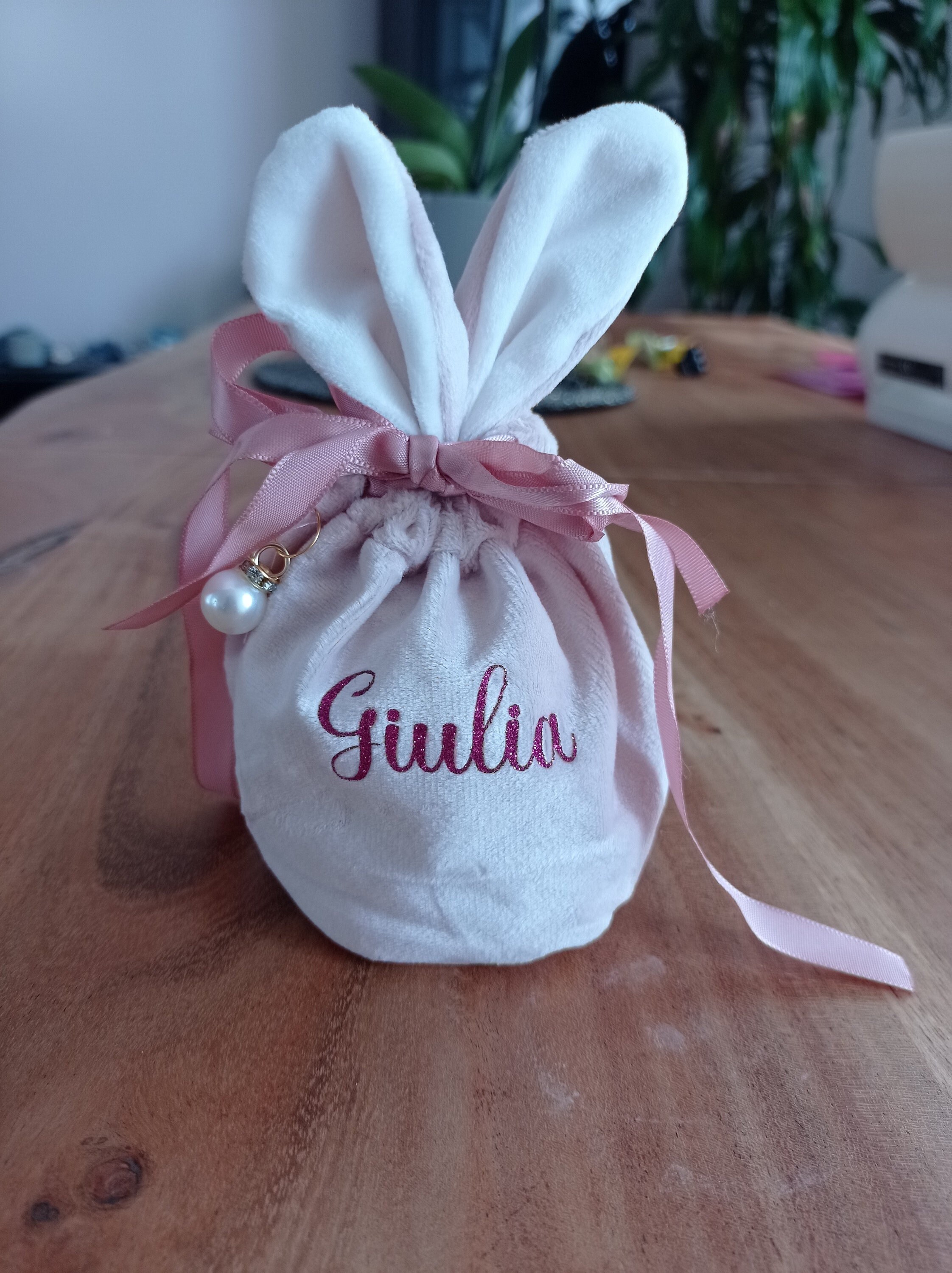 Petit Sac Lapin Personnalisé