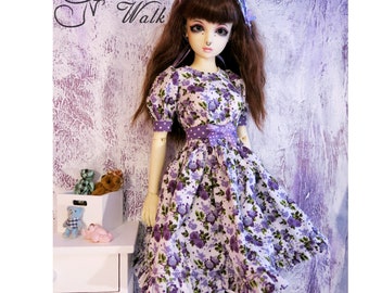 OOAK Purple roses dress set for iplehouse JID