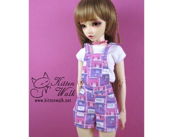 Floppy disc dungarees for minifee, kid delf, MSD, 40 cm, 1/4 BJD