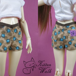 OOAK Coffee shorts for minifee MSD 1/4 BJD