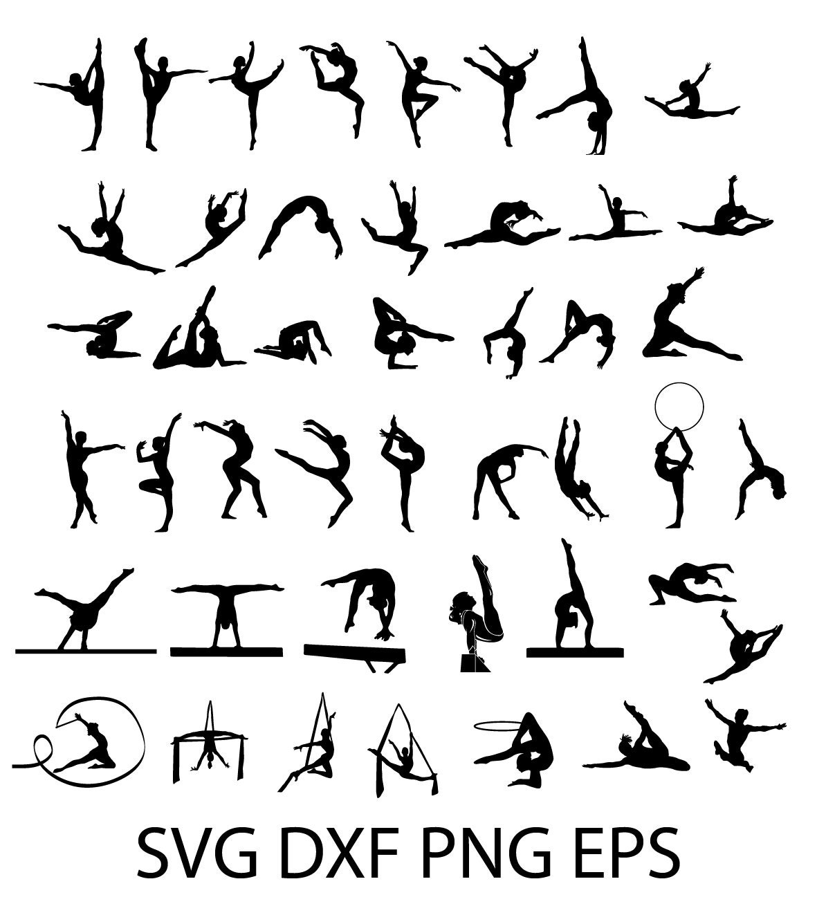 Gymnastics SVG, Gymnast Png, Digital Download, Instant Download Etsy
