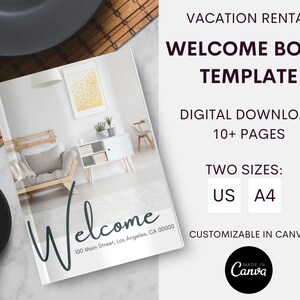 Vacation Rental Welcome Book Template | Airbnb | Canva Template | VRBO | Airbnb Host | Digital Download | Printable Welcome Book