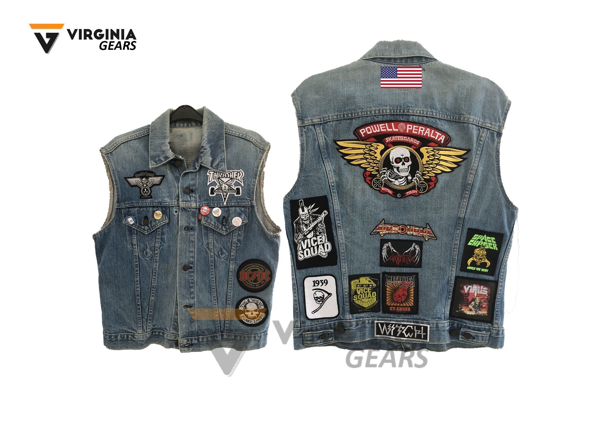 Motorcycle vest clearance denim